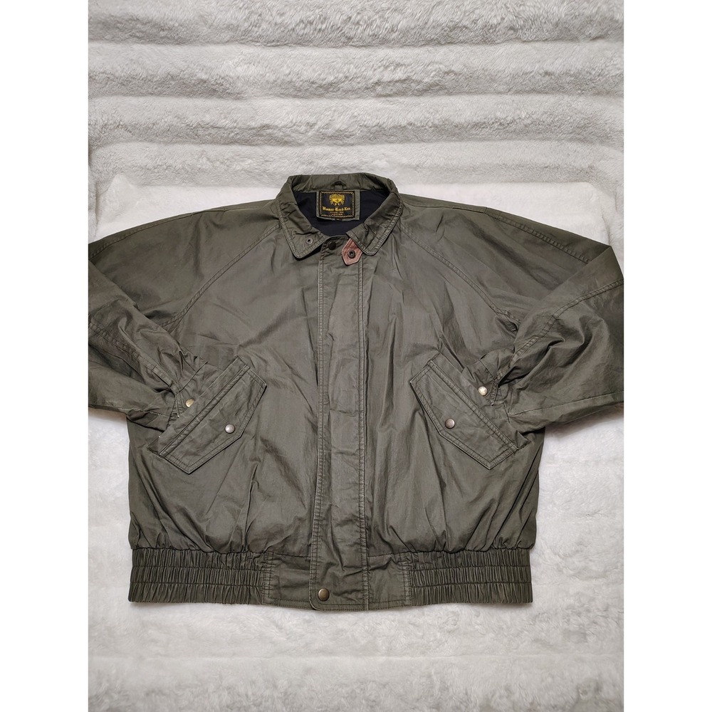 Aviator Flight Cloth by Homer Reed Full Zip 100% Cotton Bomber Coat Jacket Men L